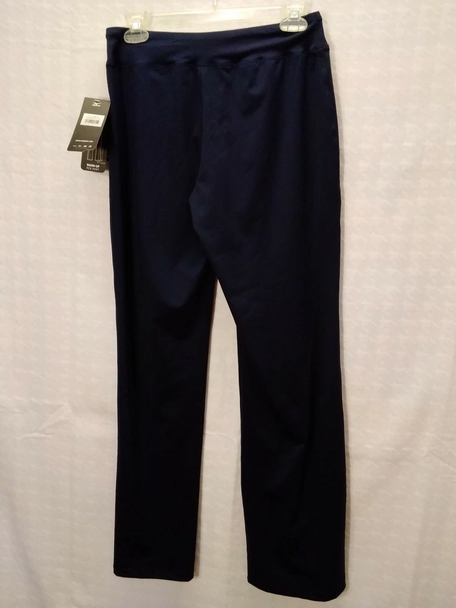 MIZUNO Navy Women's Volleyball Warm-up Pants. Poly-spandex. Size