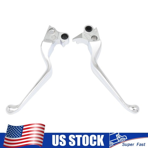Two Color Hand Grip Brake Clutch Levers For Harley Softail FLST / Classic FLSTC - Picture 14 of 14