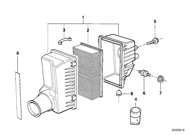 Filtro de aceite de motor con kit de filtro de aire para BMW E34 1991-1995, 525i, 525iT, M5 Foto 4 de 4