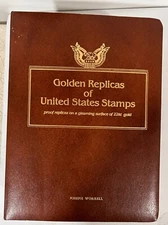 First Day Of Issue:  Golden Replicas of United States Stamps 22kt Gold foil