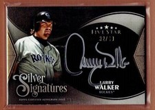 Larry Walker 2024 Five Star Silver Signatures Auto 32/40 Rockies.