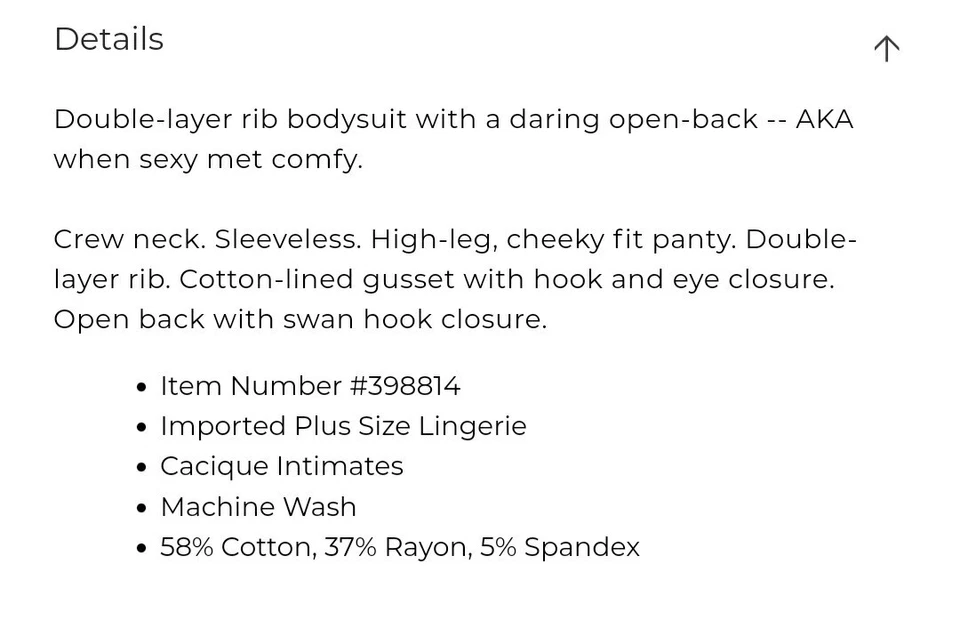 Sexy Body Lane Bryant Negro Espalda Abierta Cheeky Pierna Alta Talla Grande 22/24, 3X Foto 4 de 4