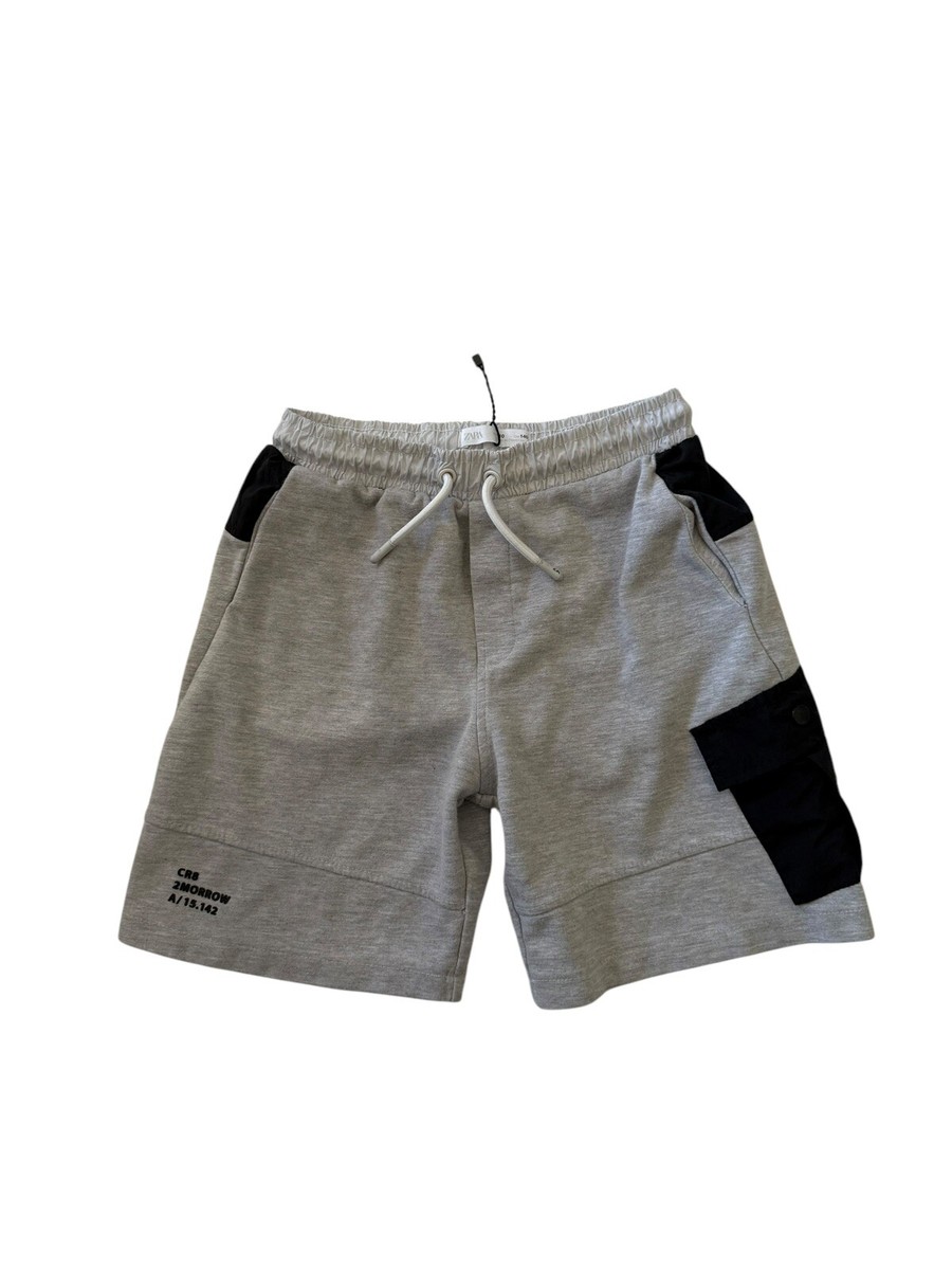 Zara CR8 2Morrow Shorts Drawstring Gray Boys Size 10 23x7