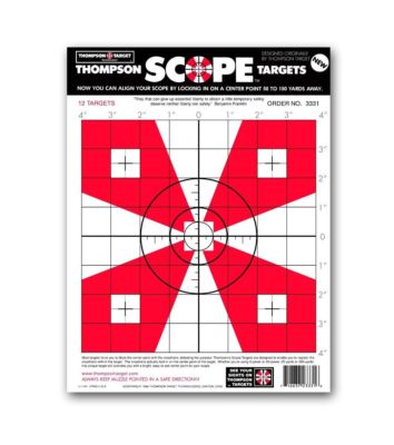 12 Thompson Targets 9'' x 12'' Scope Sight-In 3331