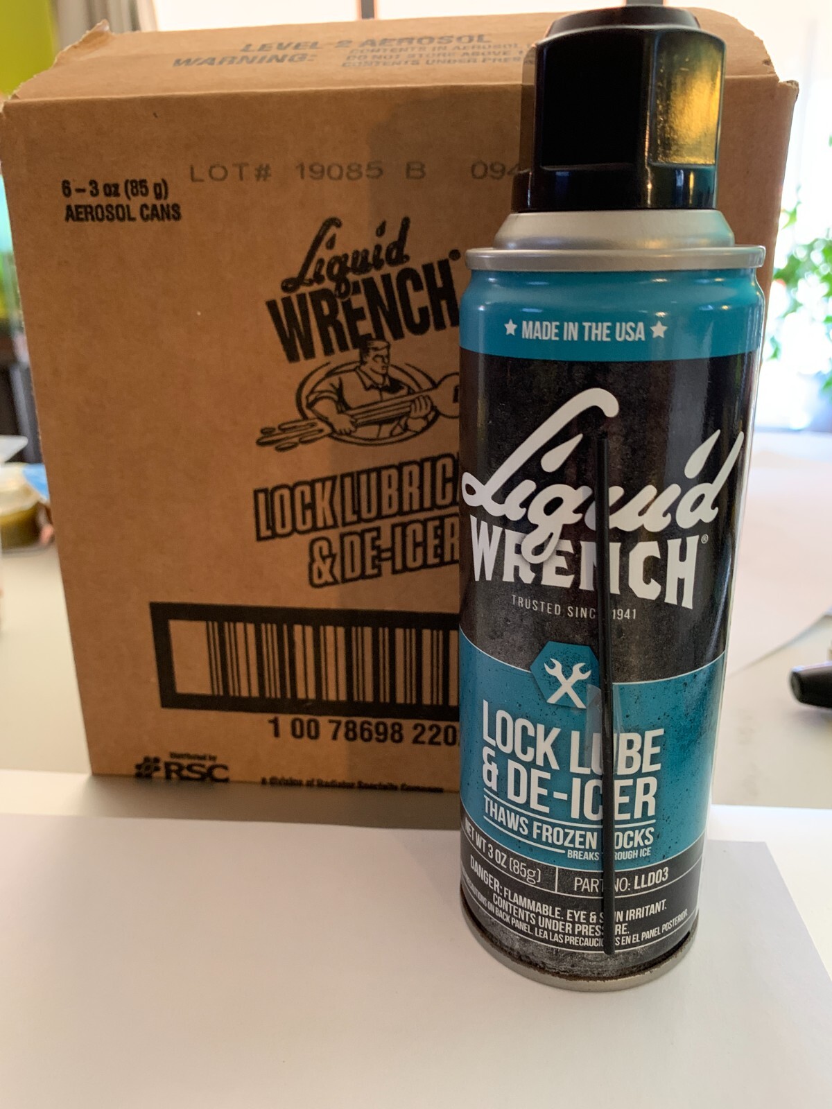 (QTY 6) Liquid Wrench LLD03 Lock Lubricant and DeIcer 3oz Ships FAST