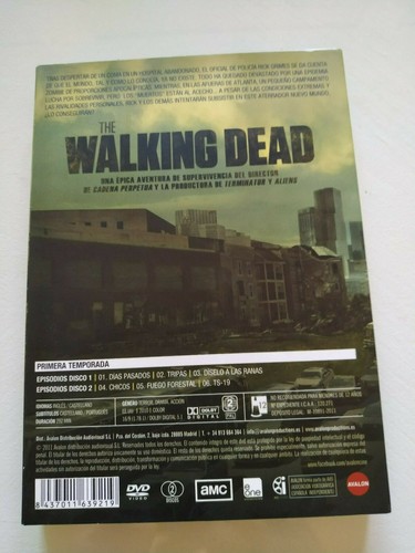 The Walking Dead Season 1 Complete - DVD Spanish English - Picture 2 of 4