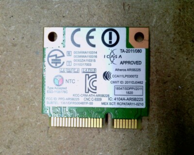 Atheros AR5B225 Laptop Wireless Card