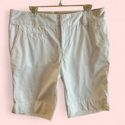 Tommy Hilfiger ladies white preppy cotton bermuda shorts, vintage, size ...