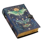 Blank Spell Book of Shadows Journal with Lock Clasp Vintage Handmade Leather.