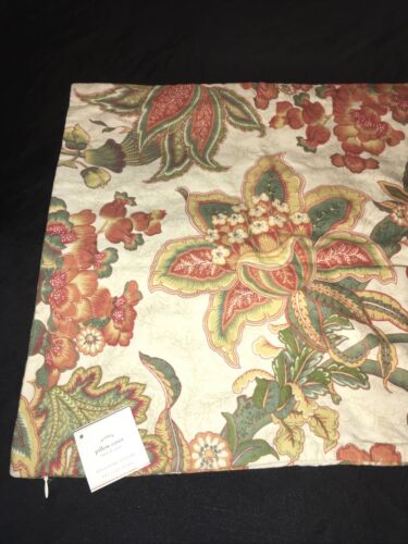 Pottery Pillow Riley Palampore Pillow Cover Throw Floral Botanical Jacobean Zip - Picture 2 of 13