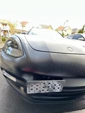 Bumper Tow Hook License Plate Mount Bracket For Porsche Panamera 2017-2025 New