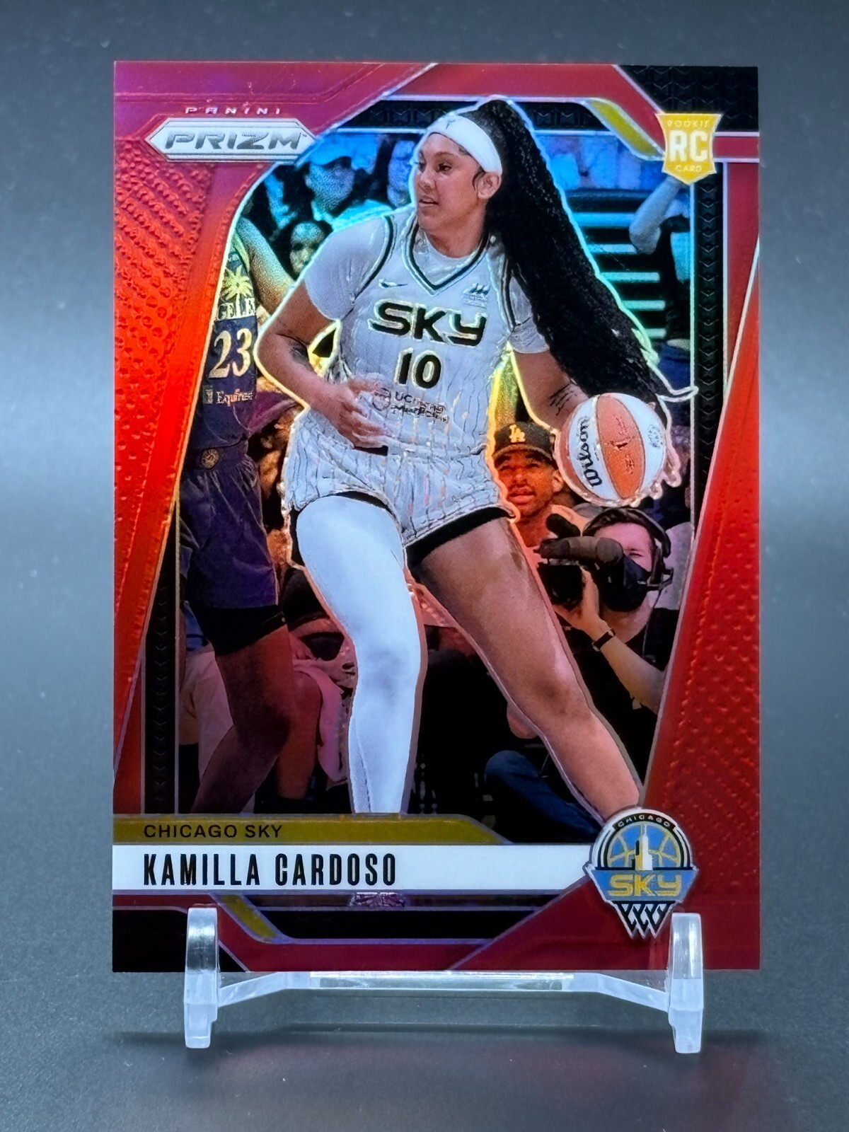 2024 Panini Prizm WNBA Red Prizm #93 KAMILLA CARDOSO Chicago Sky RC /299