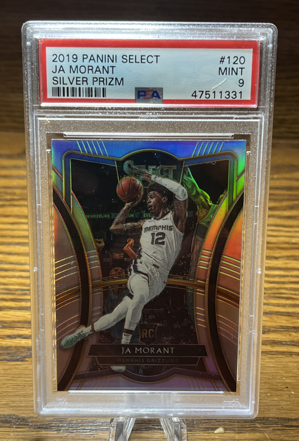 2019-20 Panini Select Ja Morant Premier Lvl #120 Silver Sp PSA 9 Mint Grizzlies
