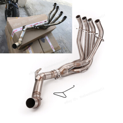 For Kawasaki Z900 2017-2024 Full Exhaust System Front Header Link Pipe Slip 51mm