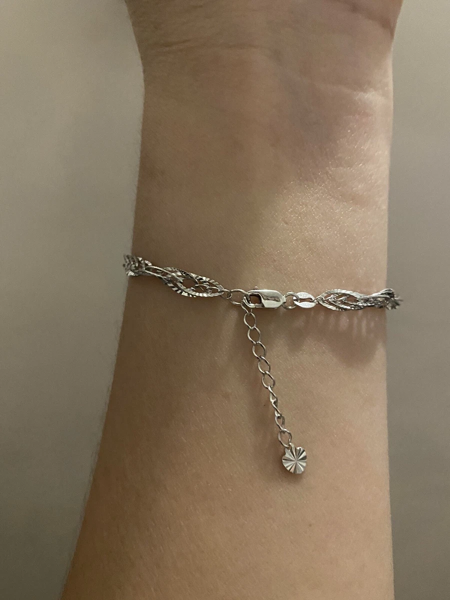 750 white gold bracelet deals
