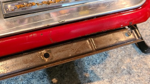 1971 - 1972 Chevy Cheyenne Super? Glove Box Door RARE RED (H1) - Bild 8 von 24