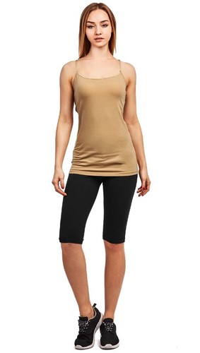 LADIES COTTON Biker OUTSEAM SHORTS WITH HIGH WAISTBAND US Women's Push Up High - Picture 10 of 14