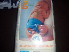 Gdiapers Disposable Biodegradable Flushable Diaper Inserts 8-14lbs 40 count