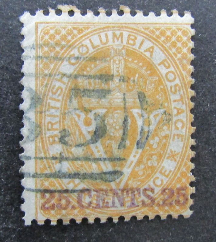 nystamps Canada British Columbia Stamp # 11 Used $300       U26x300