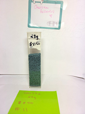 DBO792 Blue Green Miyuki Delica Beads 23g