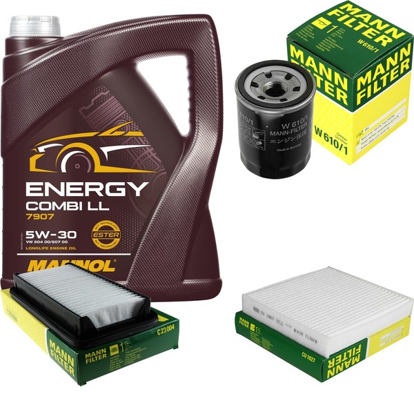 Mann Inspektionspaket 5L Mannol Energy 5W-30 FüR Suzuki SX4 1.6 VVT 1.5-image