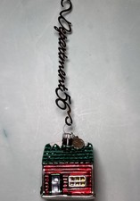 Dept 56 Village Mercury Glass House Ornament Hanger 52923 Vintage Christmas