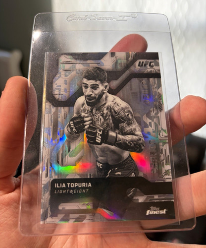 Ilia Topuria #MC-2 card from 2025 Topps Finest UFC Monochrome