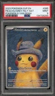 Pokemon Pikachu with Grey Felt Hat Van Gogh Full Art Promo SVP EN 085 PSA 9 Mint