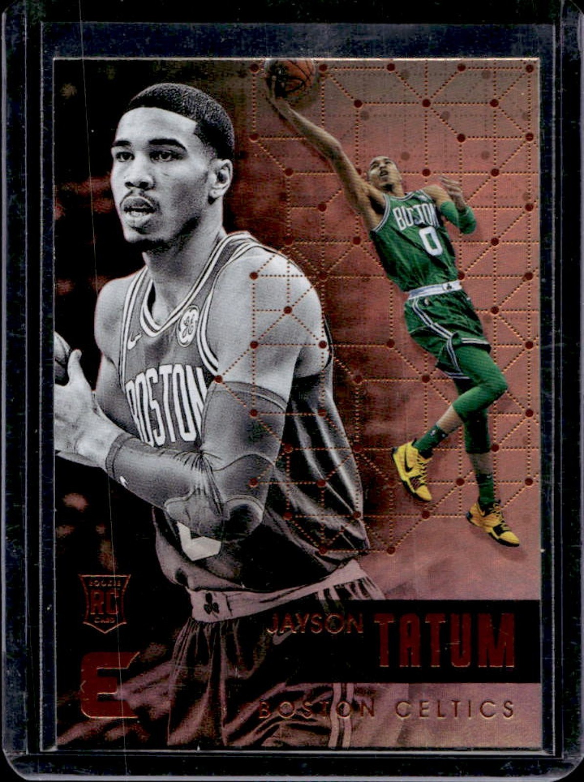 2017-18 Panini Essentials Jayson Tatum Orange Rookie RC #129 Celtics