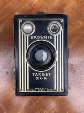 Eastman Kodak Brownie Target Six-16 Art Deco Box Camera Working Shudder