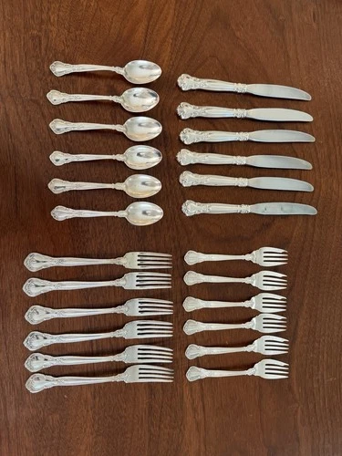 Gorham Sterling Silver Flatware 6 Place Settings