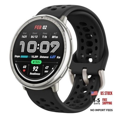 Amazfit Active 2 Sport Smart Watch Fitness Tracker for Sport - Black Strap
