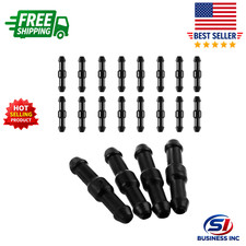 20PCS Universal Windshield Washer Hose Connectors, 2-Way I-Type Wiper Black