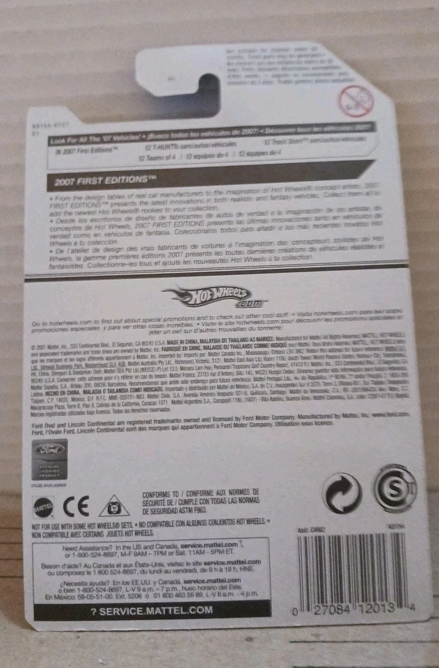 HOT WHEELS 2007 First Editions 1964 LINCOLN CONTINENTAL 1:64 Scale Model - Image 3 of 4