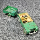 Vintage Dinky Toys Land Rover Trailer Driver Figure 340 341 England Diecast