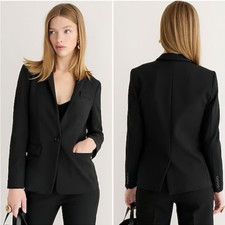 J CREW Regent blazer in four-season stretch JACKET BLACK WOMENS SIZE 12 NEW YY
