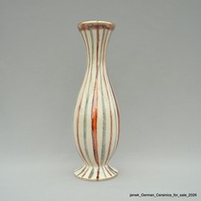 Bay Keramik Vase 50er Jahre _ Dekor Florida 1957 Goldrand ver _ 52-25 Zustand 1A