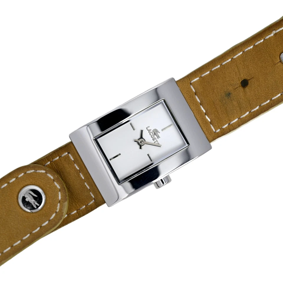 Lacoste Ladies Tank Club White Leather 30mm ref LAW6200L32 - Image 2 of 4