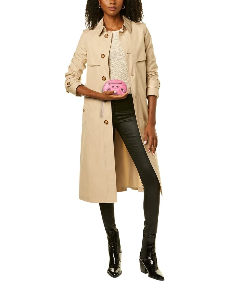 Estuche cosmético de cuero para mujer Balenciaga Le Cagole rosa Foto 4 de 4