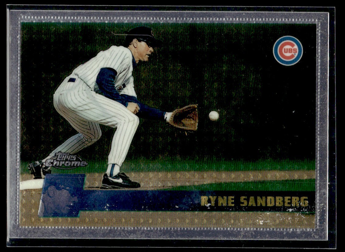 1996 Topps Chrome Ryne Sandberg Chicago Cubs #144
