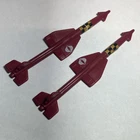 1986 GI JOE Cobra Hydro-Sled TORPEDO x2 Hasbro Original Vehicle Part Lot of 2