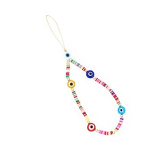 Beaded Phone Lanyard Wrist Strap Cell Phone Charm String Ethnic Style Lanyard