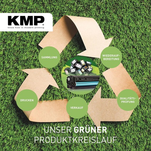 KMP Ink Cartridge for Brother LC422XLY Yellow - 1552,4009 - for Brother MFC-J 53 - Afbeelding 8 van 9