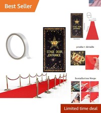 Red Carpet Runner for Party 2.6 x 15 ft Not Slip Red Aisle Runner VIP Stage D...