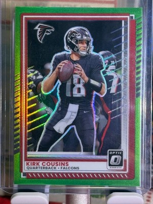 2025 Panini Donruss Optic Kirk Cousins Neon Green 022/199