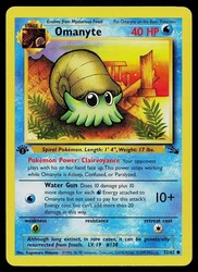 Omanyte 52/62 Fossil 1st Edition