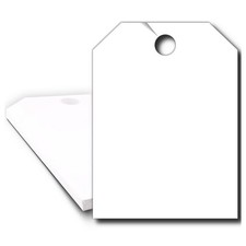 Car Mirror Hang Tags Blank Jumbo Signs 50 Pack 8.5'' x 11.5'' Printer Friendl...