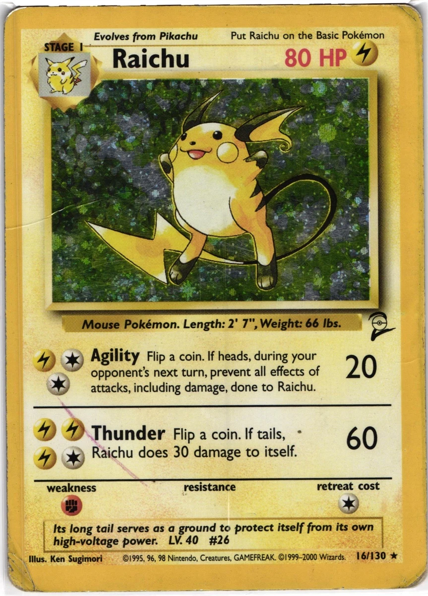Raichu 016/130 Base Set 2 for sale | eBay