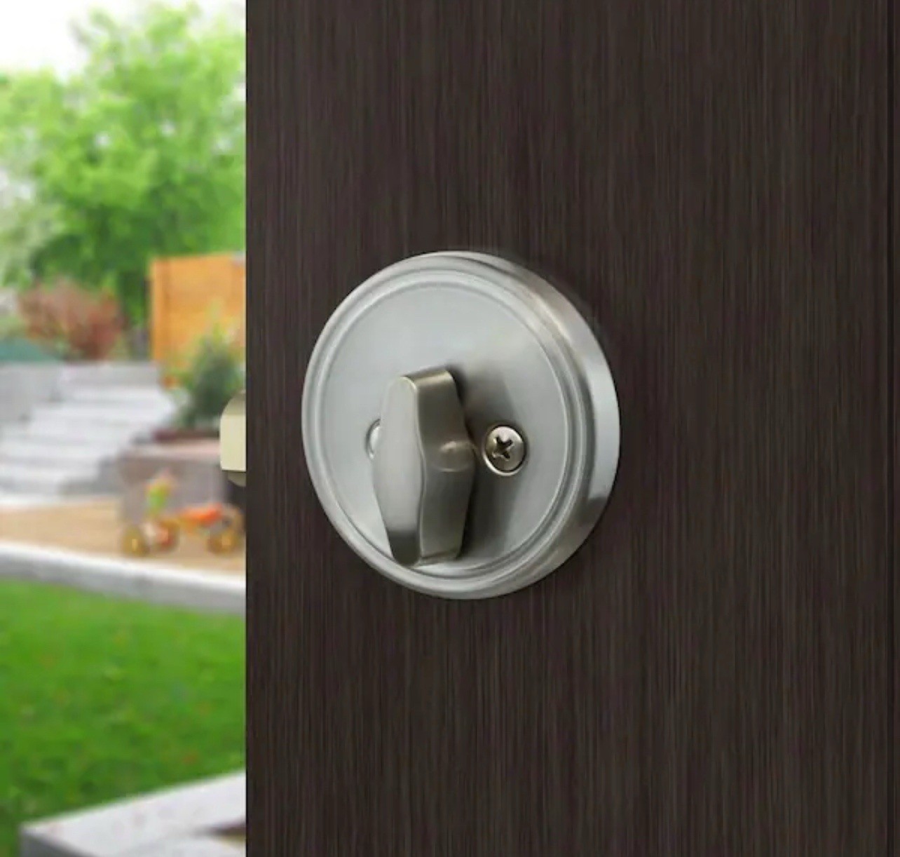 Schlage Dexter JD60630 Single-Cylinder Deadbolt - Satin Stainless Steel