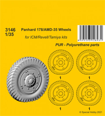 CMK 129-3146 PANHARD 178/AMD-35 WHEELS 1/35